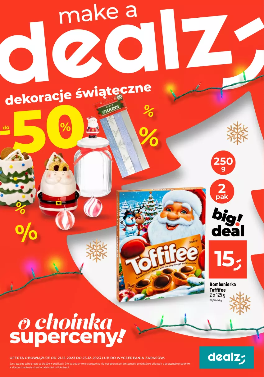 Gazetka promocyjna Dealz - MAKE A DEALZ - ważna 21.12 do 23.12.2023 - strona 1 - produkty: Toffifee