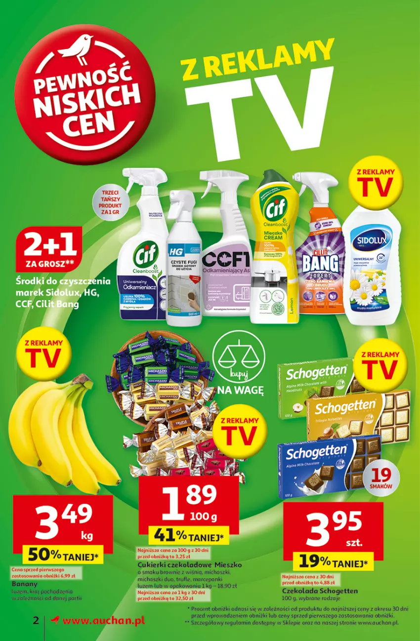 Gazetka promocyjna Auchan - Pewność Niskich Cen Supermarket - ważna 13.03 do 19.03.2025 - strona 2 - produkty: Czekolada, Schogetten