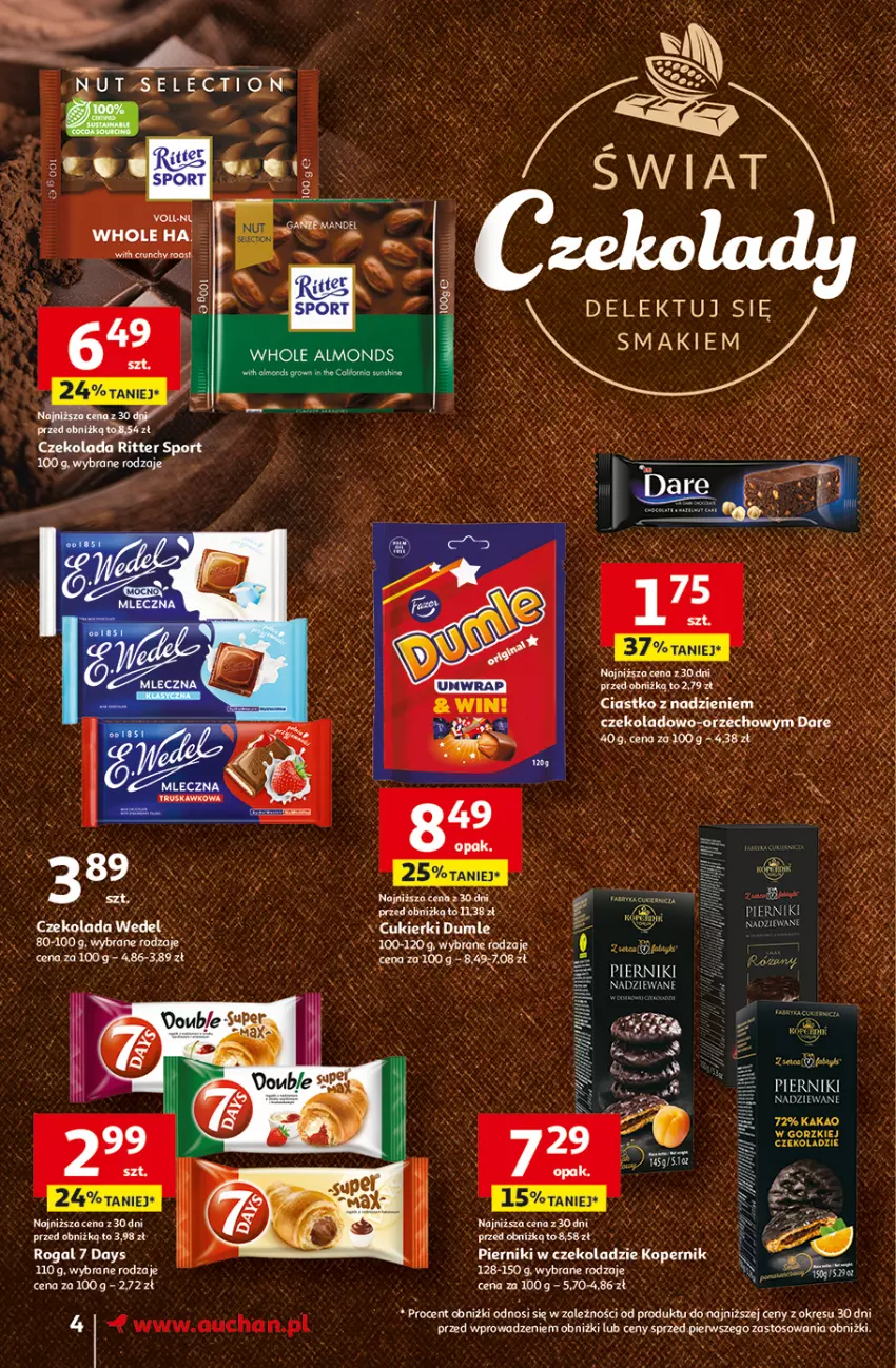 Gazetka promocyjna Auchan - Pewność Niskich Cen Supermarket - ważna 13.03 do 19.03.2025 - strona 6 - produkty: 7 Days, Fa, Kaczka, Kakao, Rogal, Sok