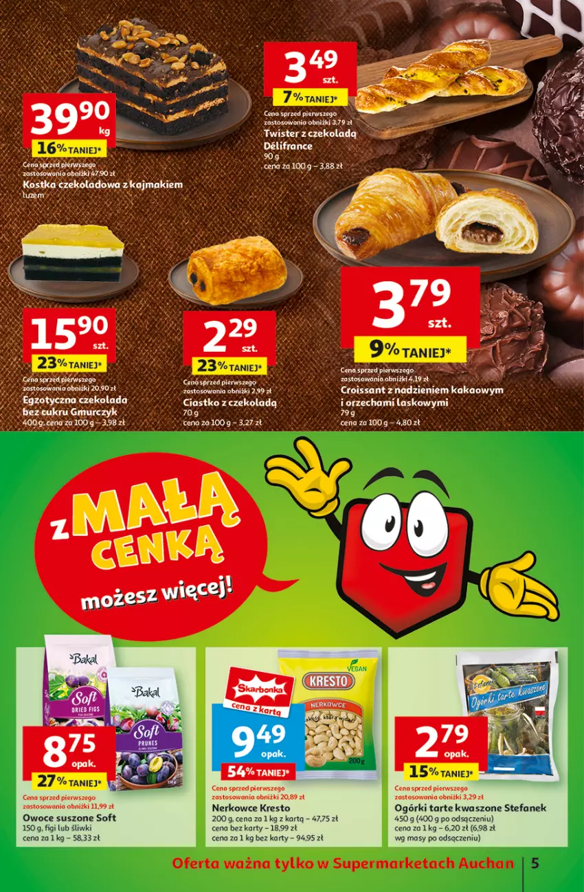 Gazetka promocyjna Auchan - Pewność Niskich Cen Supermarket - ważna 13.03 do 19.03.2025 - strona 7 - produkty: Croissant, Fa, Figi, Kakao, Owoce, Owoce suszone