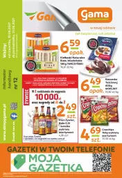 Gazetka promocyjna Gama - Gazetka Gama - Gazetka - ważna od 21.06 do 21.06.2021 - strona 12 - produkty: Piwa, Piwo, Piec, Ser, Gra, Telefon, Tarczyński, Morliny, Crunchips, Kaszanka, Kasza
