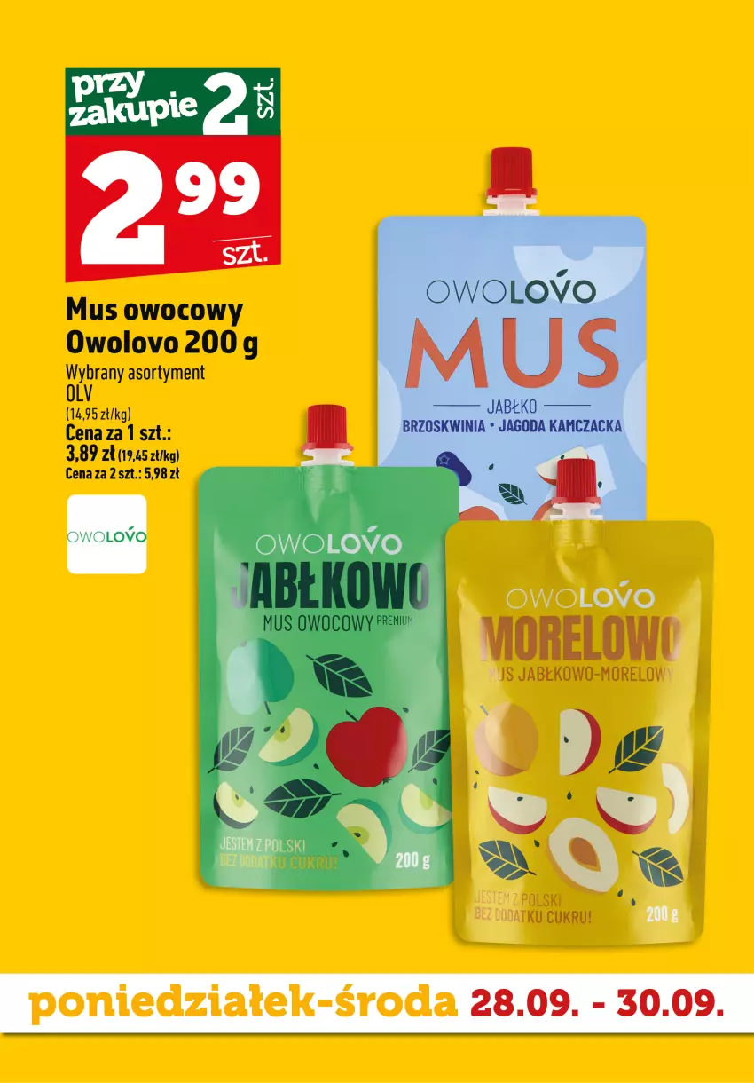 Gazetka promocyjna Topaz - Gazetka - ważna 28.09 do 30.09.2026 - strona 5 - produkty: Mus