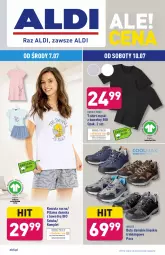 Gazetka promocyjna Aldi - OKAZJE DLA CIEBIE I DOMU - Gazetka - ważna od 10.07 do 10.07.2021 - strona 1 - produkty: Buty, Koszula nocna, Kosz, T-shirt, Koszula, Piżama