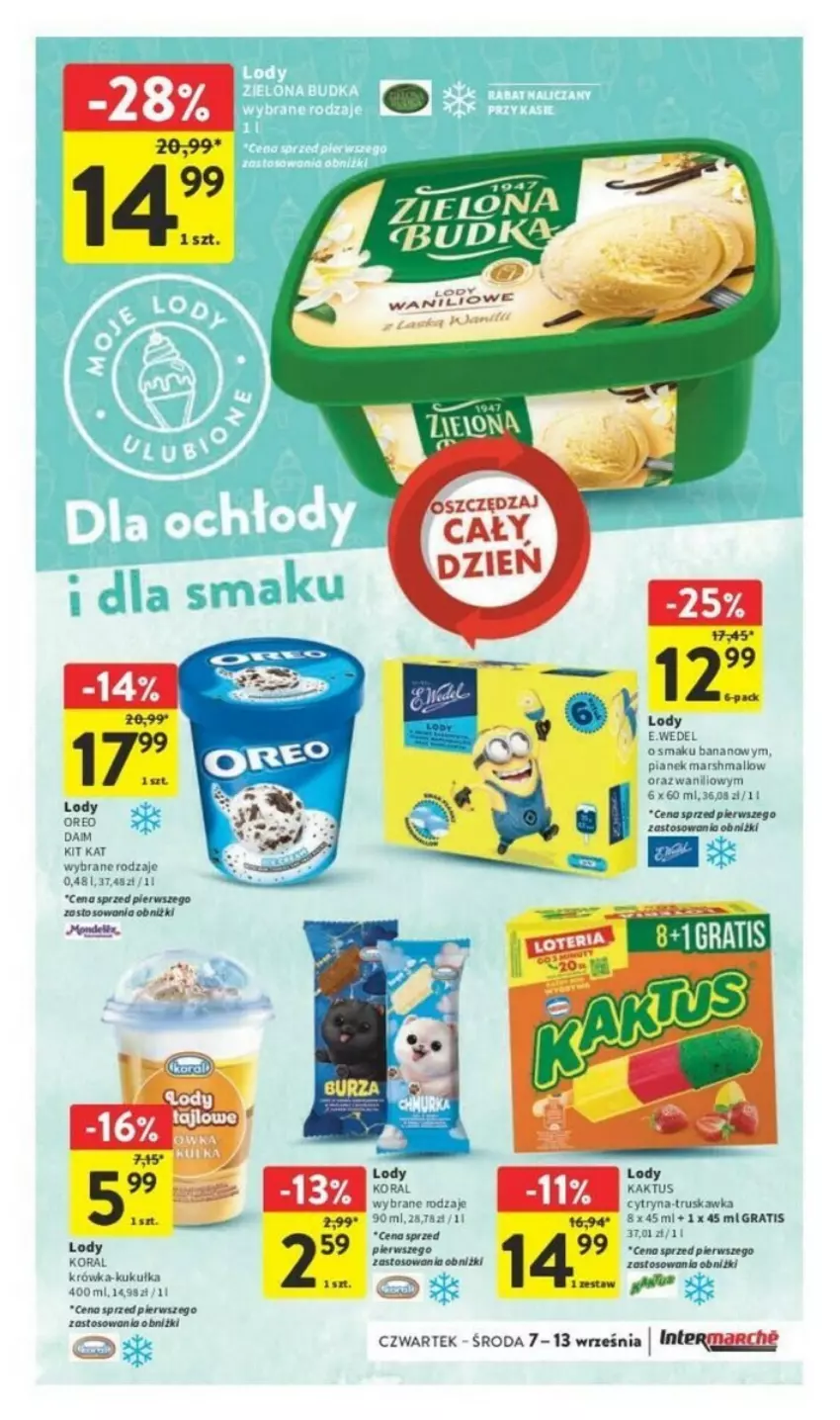 Gazetka promocyjna Intermarche - ważna 07.09 do 13.09.2023 - strona 16 - produkty: Fa, Gra, Kaktus, Kit Kat, Lody, Mars