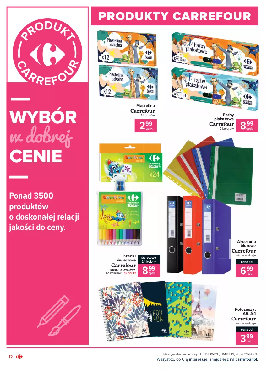 Gazetka promocyjna Carrefour - Gazetka Produkt Carrefour - ważna 01.02 do 13.02.2021 - strona 12 - produkty: Biuro, Fa, Plastelina, Ser