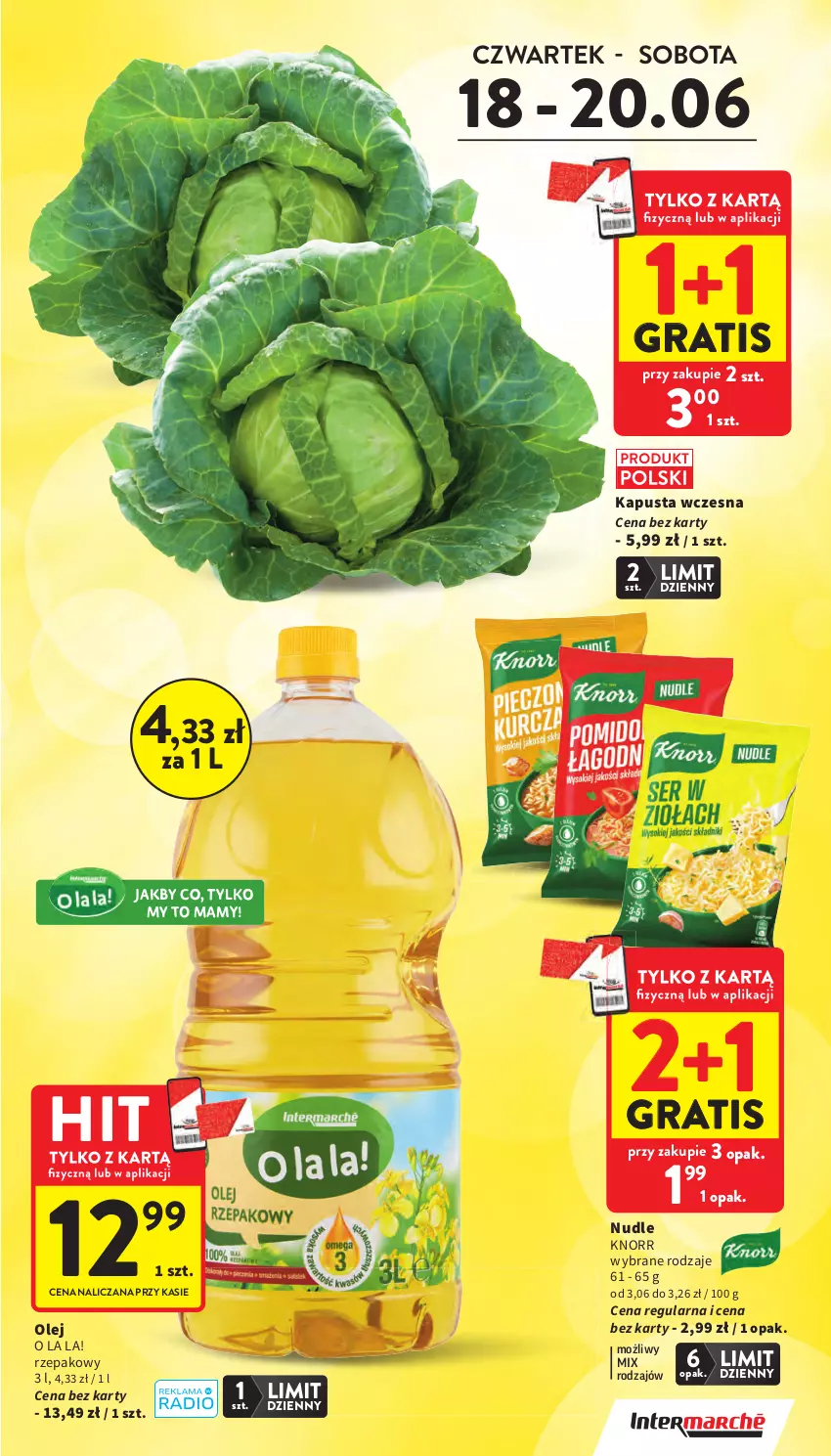 Gazetka promocyjna Intermarche - Gazetka promocyjna - ważna 18.06 do 24.06.2026 - strona 3 - produkty: Gra, Knorr, Olej