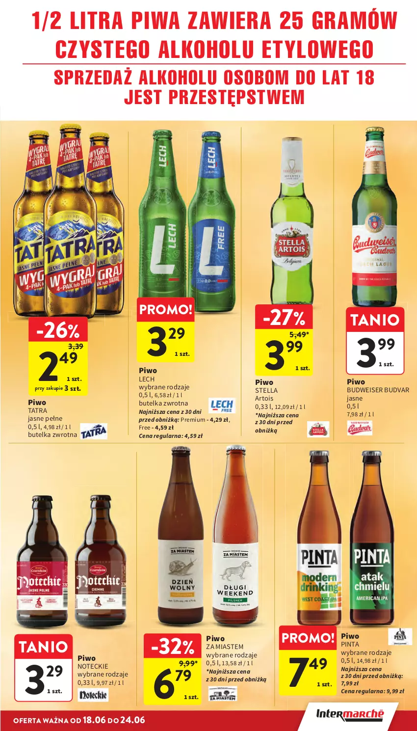 Gazetka promocyjna Intermarche - Gazetka promocyjna - ważna 18.06 do 24.06.2026 - strona 33 - produkty: Gra, Piwa, Piwo, Ser, Tatra