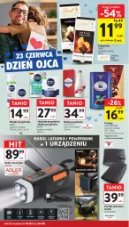 Gazetka promocyjna Intermarche - Gazetka promocyjna - Gazetka - ważna od 24.06 do 24.06.2026 - strona 6 - produkty: Balsam po goleniu, Por, Old Spice, Praliny, Pianka do golenia, Woda po goleniu, Tarka, Czekolada, Latarka, Powerbank, Woda, Lindt, Nivea