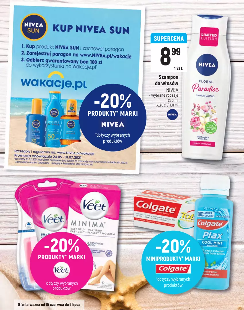 Gazetka promocyjna Intermarche - Lato 2021 - ważna 15.06 do 07.07.2021 - strona 18 - produkty: Adidas, Chusteczki, Dezodorant, Nivea, Szampon