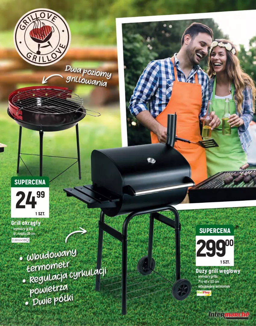 Gazetka promocyjna Intermarche - Lato 2021 - ważna 15.06 do 07.07.2021 - strona 21 - produkty: Grill, Lampa, Parasol, Półka, Termometr, Wózek