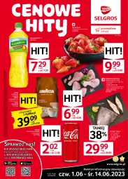 Gazetka promocyjna Selgros - Oferta spożywcza - Gazetka - ważna od 14.06 do 14.06.2023 - strona 3 - produkty: Kurczak, Halibut, Kujawski, Mus, Kawa ziarnista, Kawa, Coca-Cola, Napoje, Tran, Tusz, Lavazza, Olej, LG, Fa