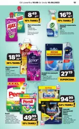 Gazetka promocyjna Netto - Artykuły spożywcze - Gazetka - ważna od 16.08 do 16.08.2023 - strona 15 - produkty: Sól, Cif, Ajax, Spray do czyszczenia, Finish, Płyn nabłyszczający, Proszek do prania, Persil, Płyn do płukania, Zmywarki, Lenor