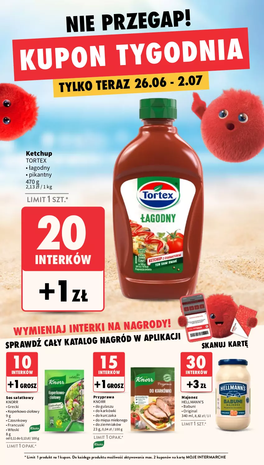 Gazetka promocyjna Intermarche - Gazetka promocyjna - ważna 26.06 do 02.07.2025 - strona 11 - produkty: Babuni, Gin, GoPro, Ketchup, Knorr, Kurczak, Majonez, Sałat, Sos, Tera