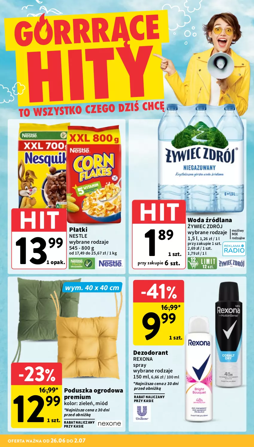 Gazetka promocyjna Intermarche - Gazetka promocyjna - ważna 26.06 do 02.07.2025 - strona 8 - produkty: Dezodorant, LANA, Miód, Poduszka, Rexona, Woda