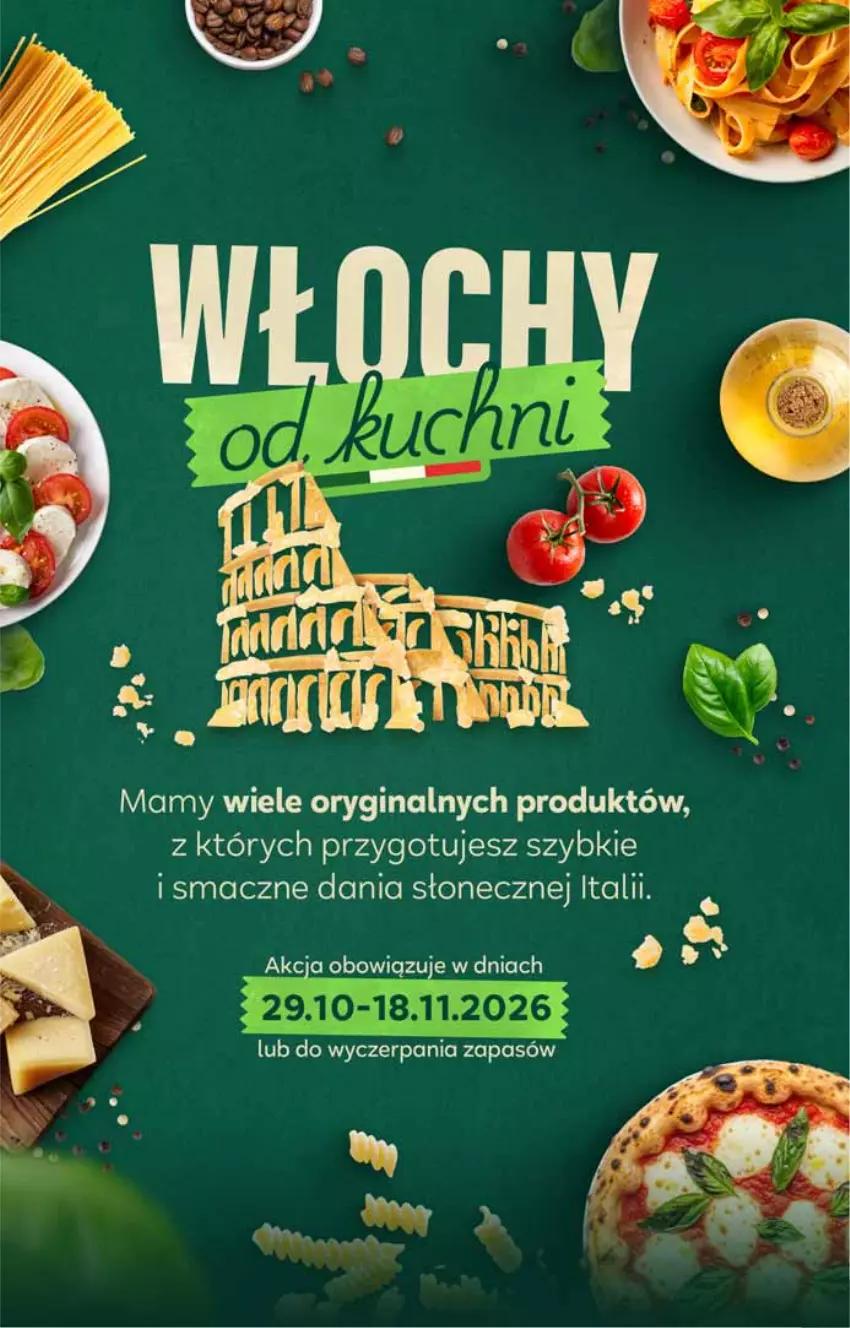 Gazetka promocyjna Stokrotka - Włochy od kuchni - ważna 29.10 do 18.11.2026 - strona 1 - produkty: Mięso, Optima, Owoce, Warzywa