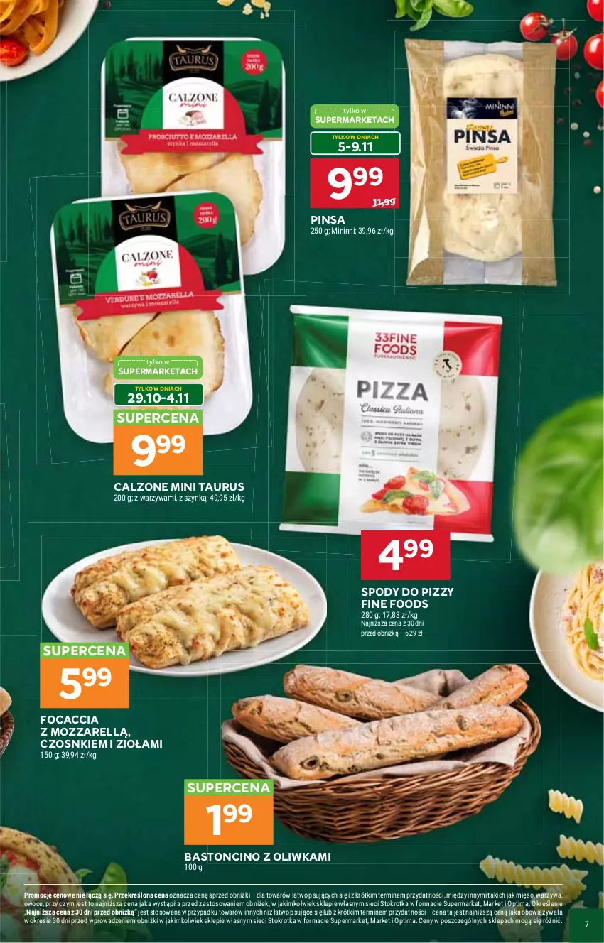 Gazetka promocyjna Stokrotka - Włochy od kuchni - ważna 29.10 do 18.11.2026 - strona 7 - produkty: Focaccia, Mięso, Optima, Owoce, Warzywa