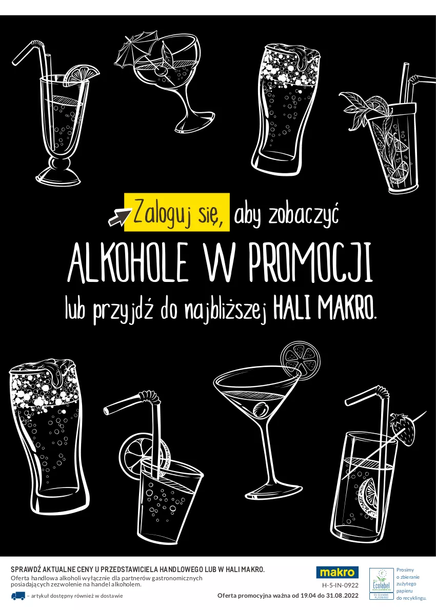 Gazetka promocyjna Makro - [Oferta specjalna] Letnia oferta dla gastronomii - alkohole - ważna 19.04 do 31.08.2022 - strona 8 - produkty: Alkohole, Papier