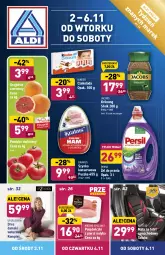 Gazetka promocyjna Aldi - Gazetka - ważna od 06.11 do 06.11.2021 - strona 2 - produkty: Krakus, Ser, Persil, Mięsne specjały, Jacobs Krönung, Tera, Dres, Szynka, Czekolada, Fotel, Jacobs, Kinder, Pomidor malinowy, Grejpfrut, Fa
