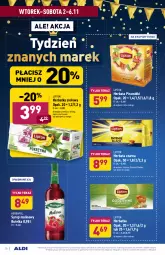 Gazetka promocyjna Aldi - Gazetka - ważna od 06.11 do 06.11.2021 - strona 21 - produkty: Herbata czarna, Tera, Lipton, Syrop, Herbata, Mango, Mięta, Herbapol