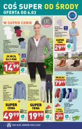 Gazetka promocyjna Aldi - Artykuły przemysłowe i tekstylia - Gazetka - ważna od 09.03 do 09.03.2024 - strona 2 - produkty: Sweter, Ser, Gin, Karp, T-shirt, Serek, Wełna, Legginsy, Botki, Piżama, Fa