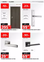 Gazetka promocyjna Merkury Market - Gazetka - ważna od 25.02 do 25.02.2024 - strona 11 - produkty: Klamka, Skrzydło drzwiowe, Klamka drzwiowa, Drzwi