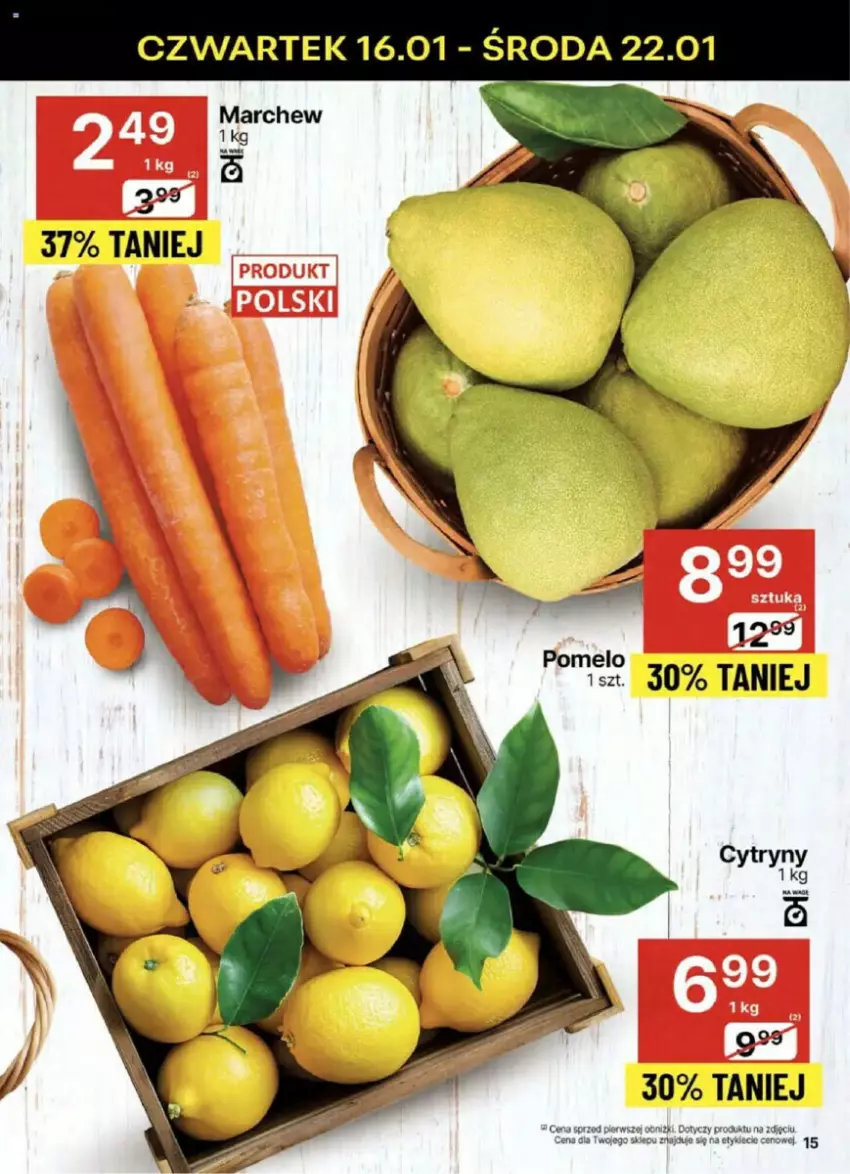 Gazetka promocyjna Delikatesy Centrum - ważna 16.01 do 21.01.2025 - strona 7 - produkty: Cytryny, Pomelo