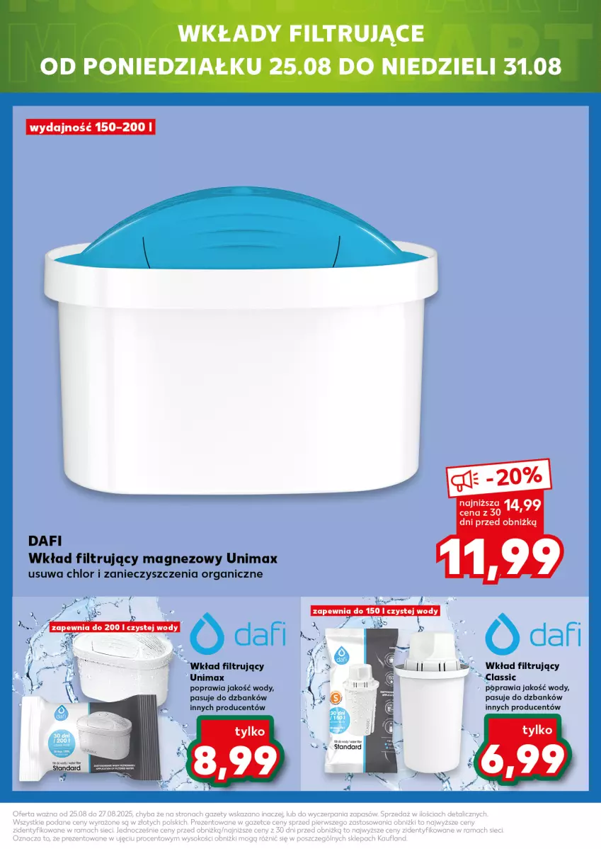 Gazetka promocyjna Kaufland - Mocny Start - ważna 25.08 do 27.08.2025 - strona 31 - produkty: Magnez, Wkład filtrujący