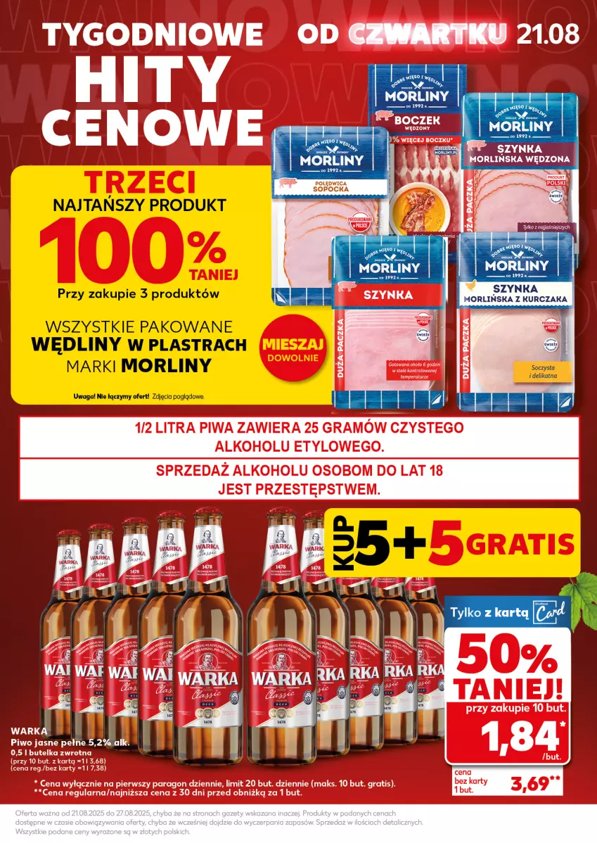 Gazetka promocyjna Kaufland - Mocny Start - ważna 25.08 do 27.08.2025 - strona 5 - produkty: Fa, Mięso, Morliny, Szynka, Waga