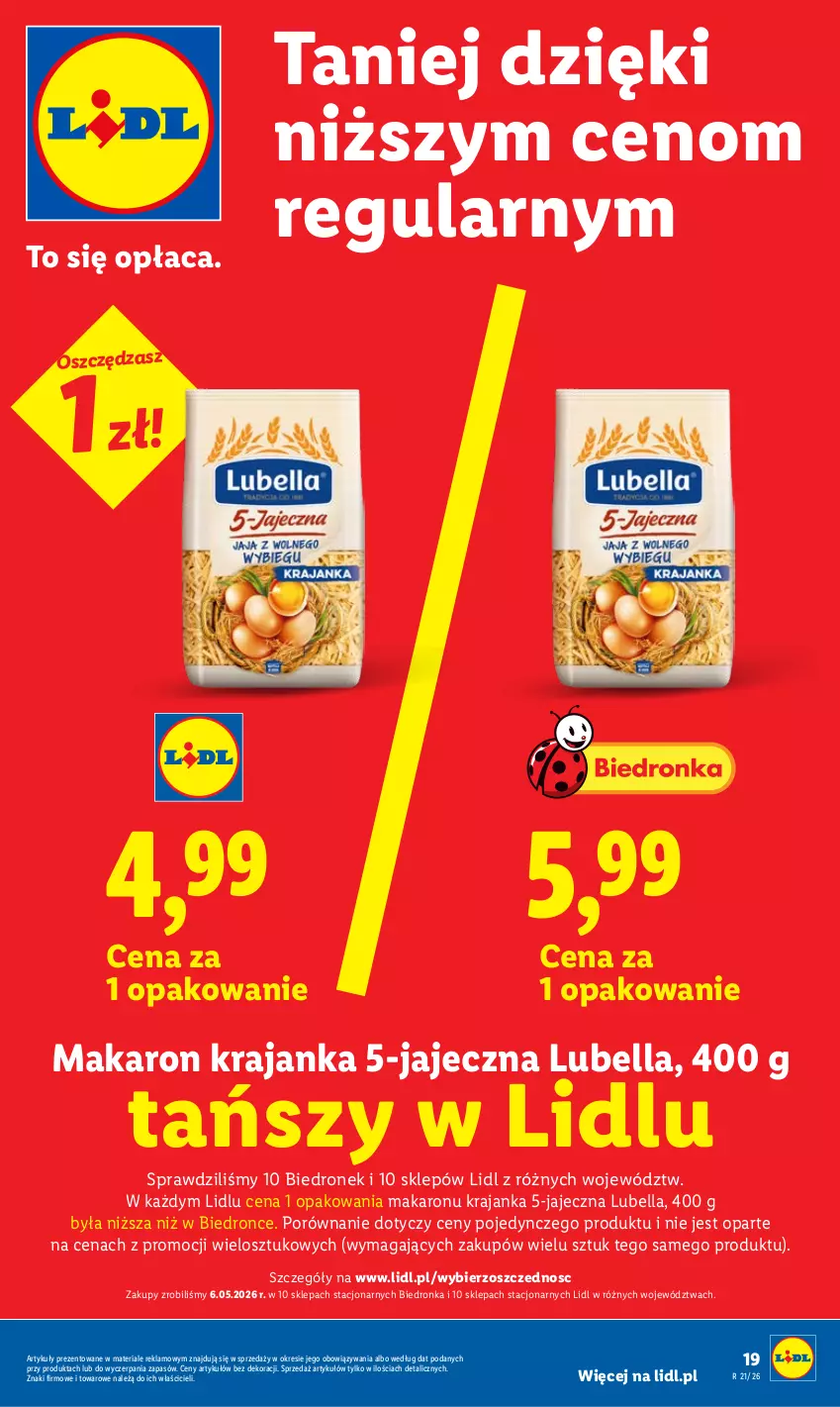 Gazetka promocyjna Lidl - Gazetka ważna od 18.05 do 20.05 - ważna 18.05 do 20.05.2026 - strona 19 - produkty: Bell, Bella, Lubella, Makaron, Por