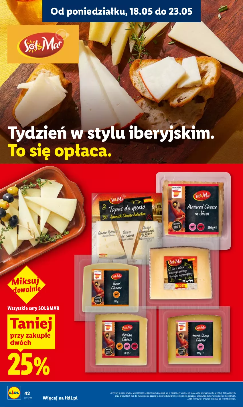 Gazetka promocyjna Lidl - Gazetka ważna od 18.05 do 20.05 - ważna 18.05 do 20.05.2026 - strona 42 - produkty: Ser