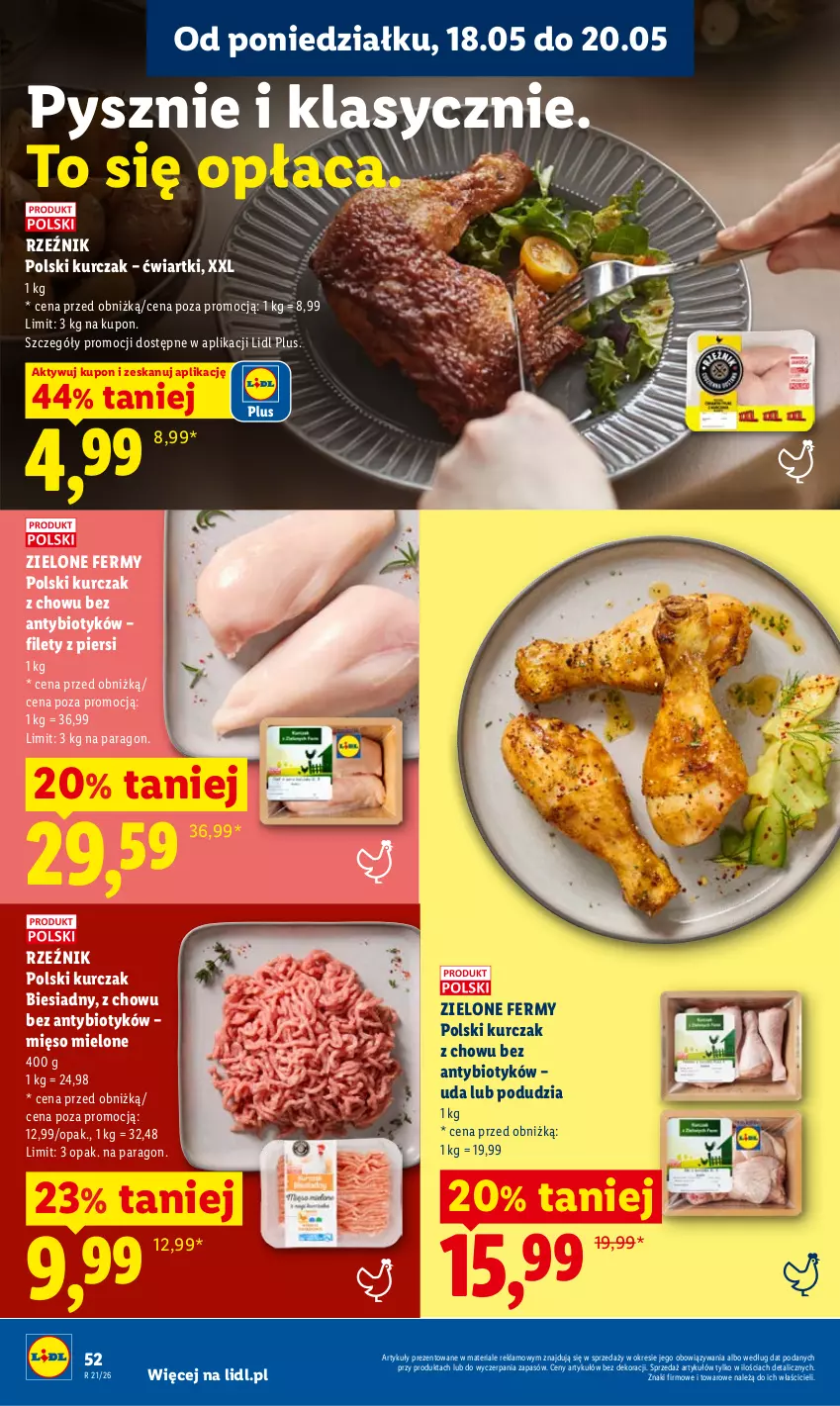 Gazetka promocyjna Lidl - Gazetka ważna od 18.05 do 20.05 - ważna 18.05 do 20.05.2026 - strona 52 - produkty: Kurczak, Mięso, Mięso mielone