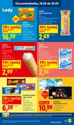 Gazetka promocyjna Lidl - Gazetka ważna od 18.05 do 20.05 - Gazetka - ważna od 20.05 do 20.05.2026 - strona 65 - produkty: Kaktus, Lion, Lody, Algida, Baton, Oreo, Nestlé, Milka, Kokos, LG