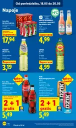 Gazetka promocyjna Lidl - Gazetka ważna od 18.05 do 20.05 - Gazetka - ważna od 20.05 do 20.05.2026 - strona 66 - produkty: Sok, Gra, Napój energetyczny, Lemoniada, Ice tea, Coca-Cola, Napoje, Lipton, Limonka, Napój, Grejpfrut
