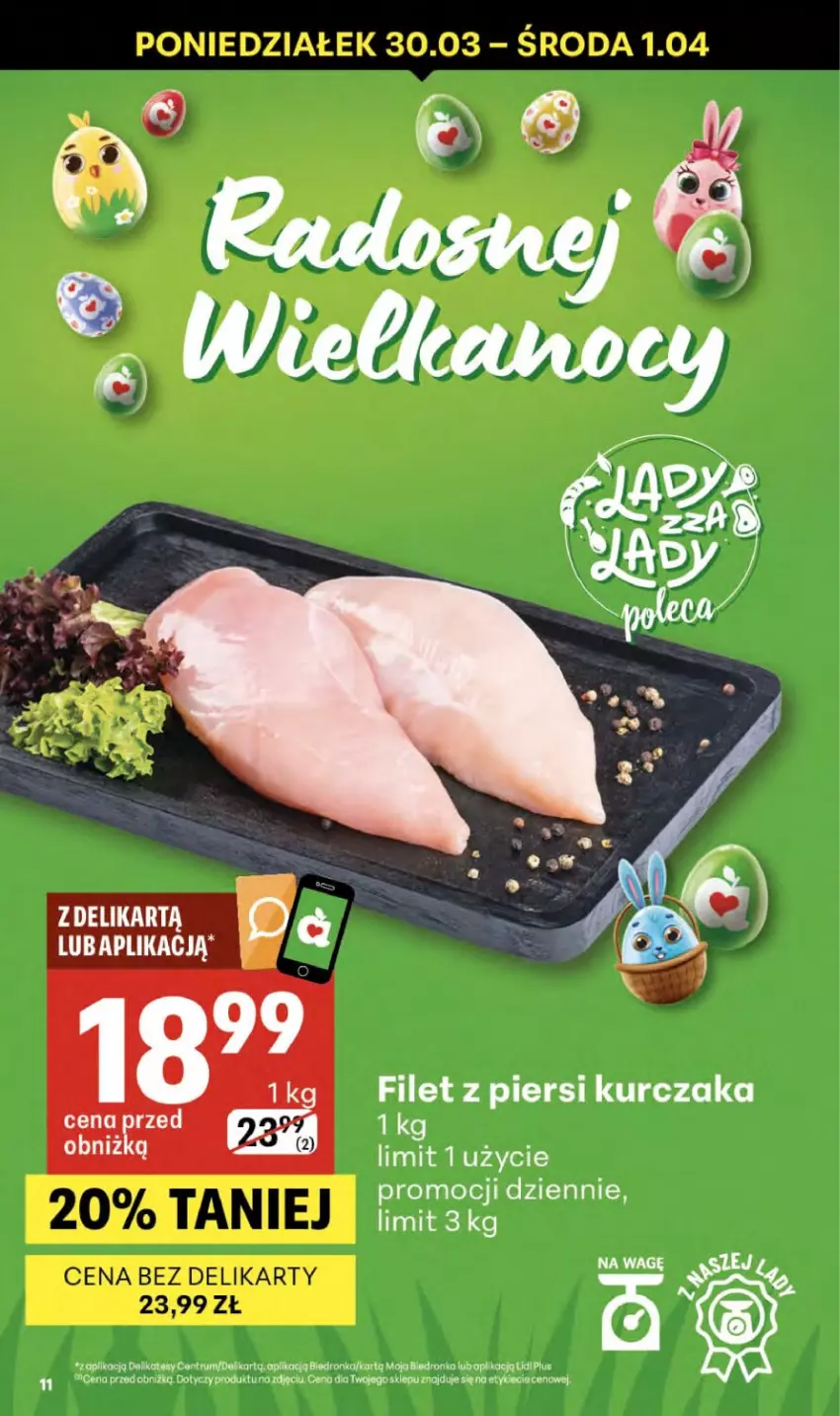 Gazetka promocyjna Delikatesy Centrum - Franczyza DC13 Czwartek - ważna 26.03 do 01.04.2026 - strona 11 - produkty: Filet z piersi kurczaka, Kurczak, Rum