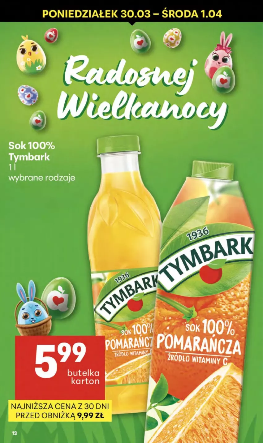 Gazetka promocyjna Delikatesy Centrum - Franczyza DC13 Czwartek - ważna 26.03 do 01.04.2026 - strona 13 - produkty: Tymbark