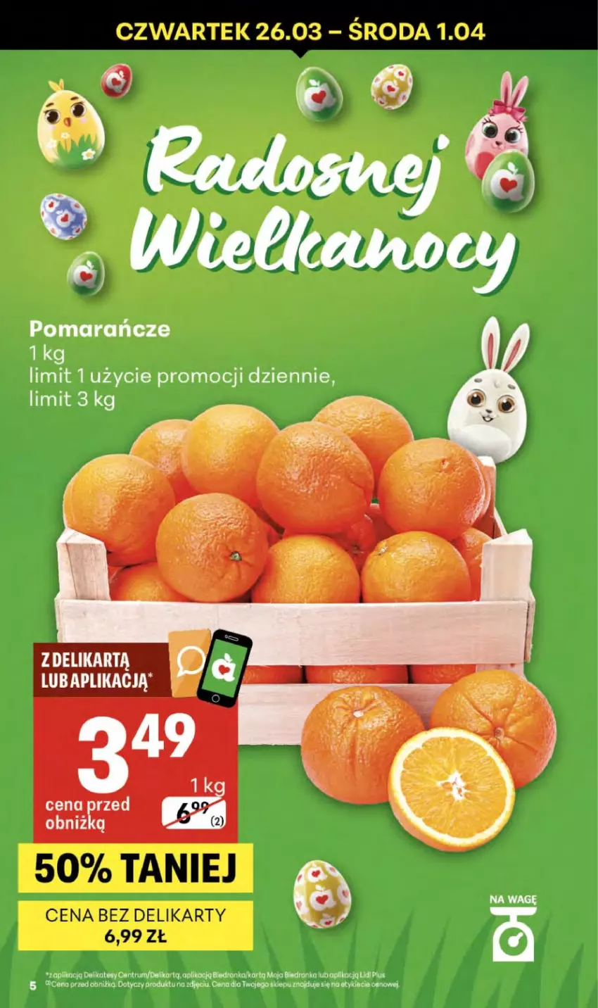 Gazetka promocyjna Delikatesy Centrum - Franczyza DC13 Czwartek - ważna 26.03 do 01.04.2026 - strona 5 - produkty: Pomarańcze, Rum