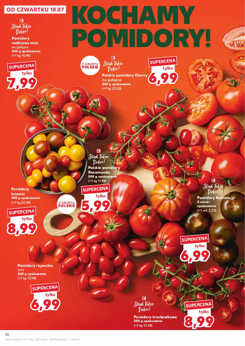 Gazetka promocyjna Kaufland - Gazetka tygodnia - ważna 18.07 do 24.07.2024 - strona 16 - produkty: Grunt, Koc, Pomidory