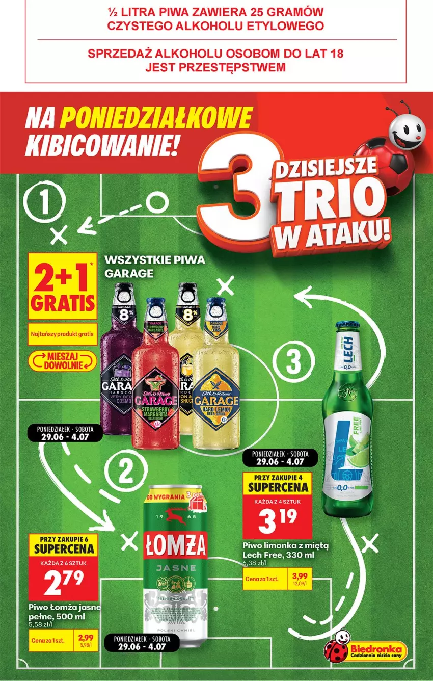Gazetka promocyjna Biedronka - Gazetka - ważna 29.06 do 06.07.2026 - strona 2 - produkty: Gra, LG, Limonka, Piwa, Piwo
