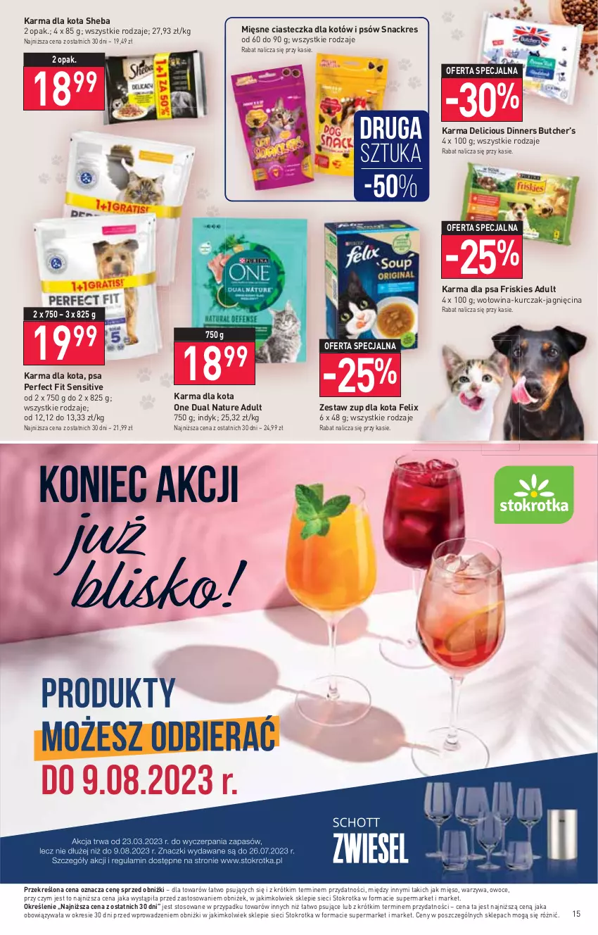 Gazetka promocyjna Stokrotka - Supermarket - ważna 03.08 do 09.08.2023 - strona 16 - produkty: Felix, Friskies, Kurczak, Mięso, Owoce, Sheba, Warzywa, Wołowina