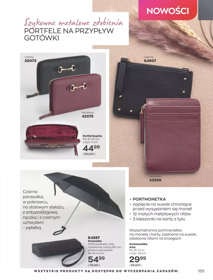 Gazetka promocyjna Avon - Katalog Avon 9/2021 kampania wrzesień - ważna 01.09 do 30.09.2021 - strona 151 - produkty: Parasol, Por, Portmonetka