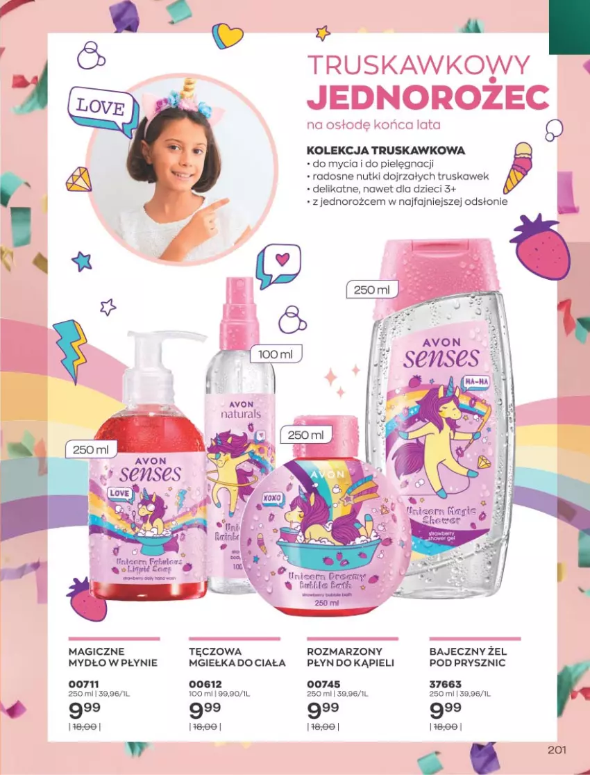 Gazetka promocyjna Avon - Katalog Avon 9/2021 kampania wrzesień - ważna 01.09 do 30.09.2021 - strona 197 - produkty: Dzieci, Fa, Jednorożec, Mydło, Mydło w płynie