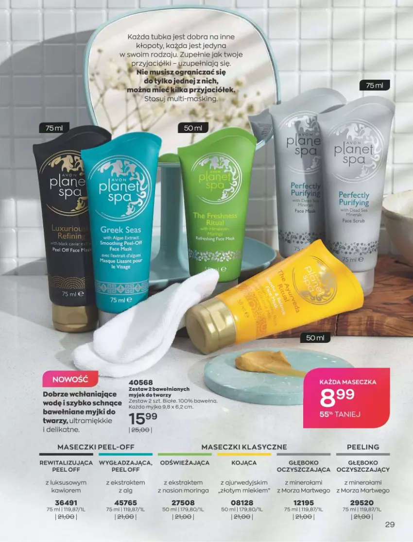 Gazetka promocyjna Avon - Katalog Avon 9/2021 kampania wrzesień - ważna 01.09 do 30.09.2021 - strona 29 - produkty: Fa, Gra, Kawior, LG, Mus, Peeling, Pur