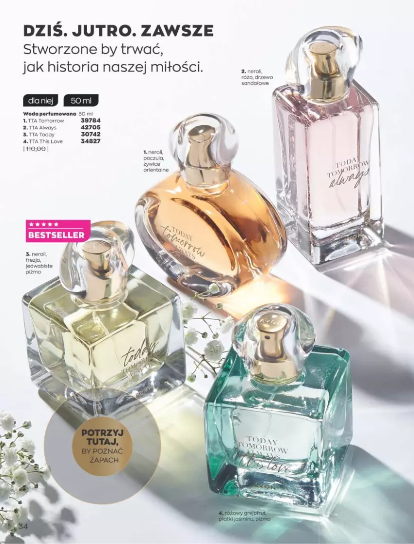 Gazetka promocyjna Avon - Katalog Avon 9/2021 kampania wrzesień - ważna 01.09 do 30.09.2021 - strona 34 - produkty: Always, Perfum, Róża, Woda, Woda perfumowana