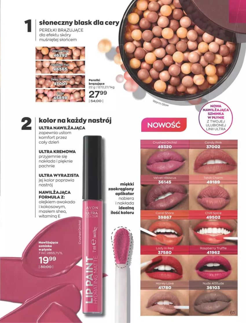 Gazetka promocyjna Avon - Katalog Avon 9/2021 kampania wrzesień - ważna 01.09 do 30.09.2021 - strona 61 - produkty: Inka, Kokos, Olej, Szminka, Velvet