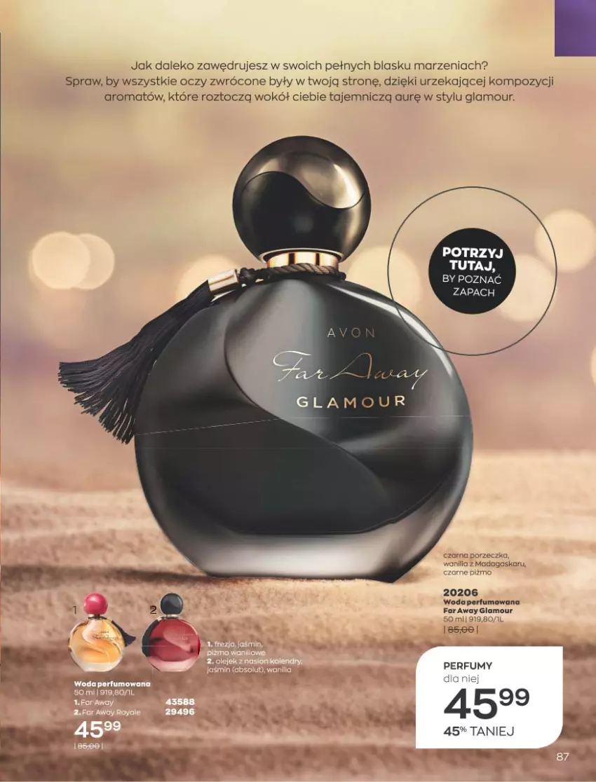 Gazetka promocyjna Avon - Katalog Avon 9/2021 kampania wrzesień - ważna 01.09 do 30.09.2021 - strona 87 - produkty: Fa, Perfum, Por, Woda, Woda perfumowana