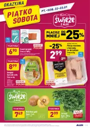 Gazetka promocyjna Aldi - ALE! CENA w ALDI - Gazetka - ważna od 23.01 do 23.01.2021 - strona 23 - produkty: Kurczak, Por, Mięsne specjały, Kiwi, Tera, Jarmuż