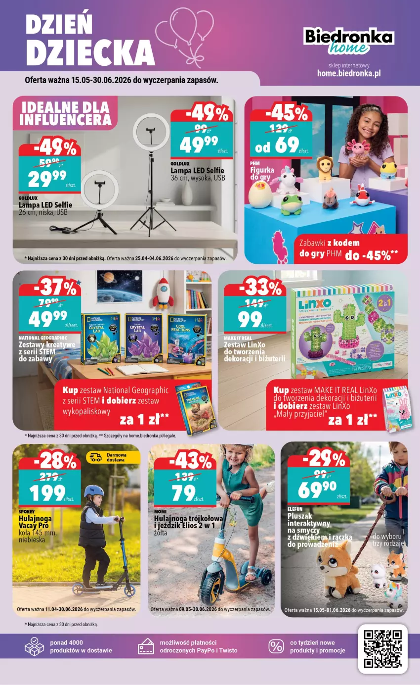 Gazetka promocyjna Biedronka - Gazetka - ważna 16.05 do 23.05.2026 - strona 3 - produkty: Fa, Gra, Hulajnoga, Pluszak, Ser, Tera