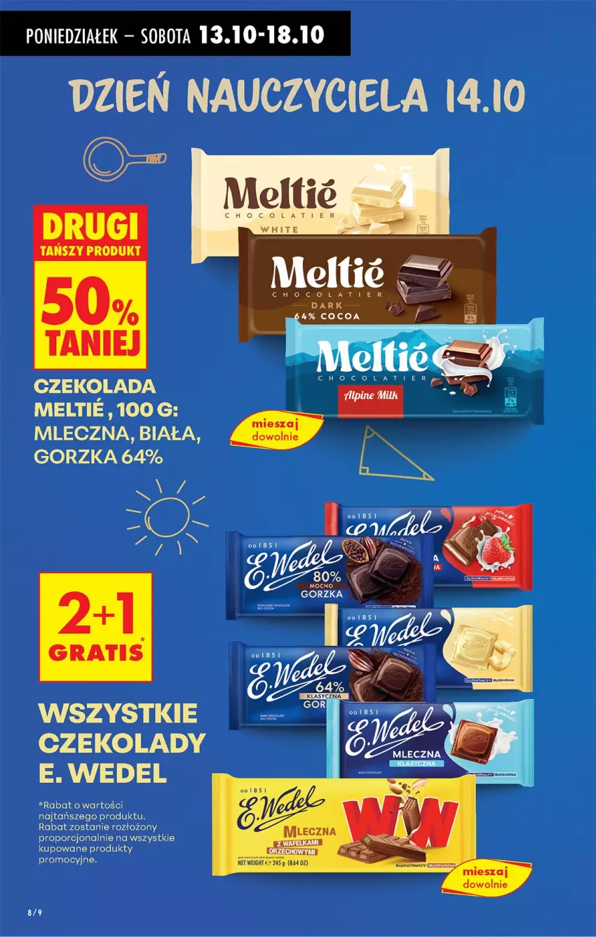 Gazetka promocyjna Biedronka - Od Poniedziałku - ważna 13.10 do 18.10.2025 - strona 10 - produkty: Czekolada, E. Wedel, Por