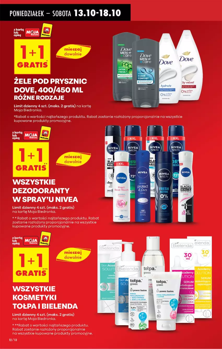 Gazetka promocyjna Biedronka - Od Poniedziałku - ważna 13.10 do 18.10.2025 - strona 14 - produkty: Dezodorant, Gra, Nivea, Por