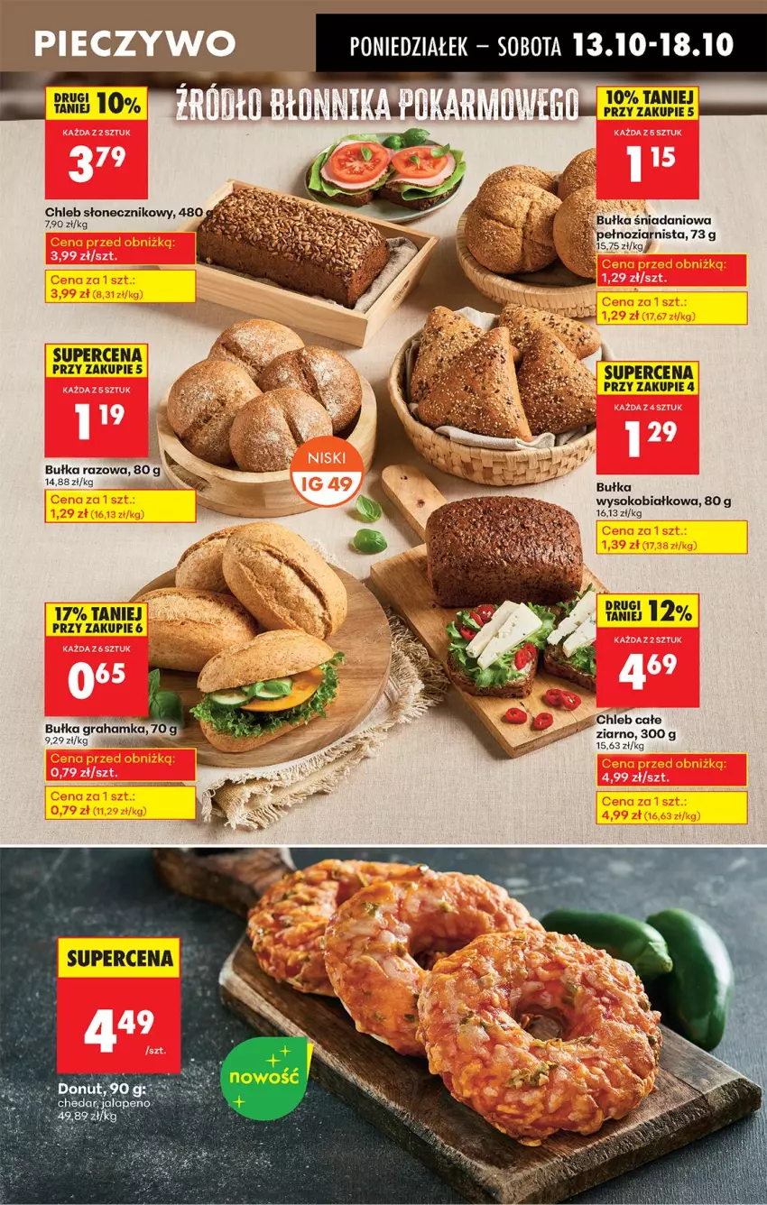 Gazetka promocyjna Biedronka - Od Poniedziałku - ważna 13.10 do 18.10.2025 - strona 35 - produkty: Bułka, Chleb, Danio, Gra, Sok
